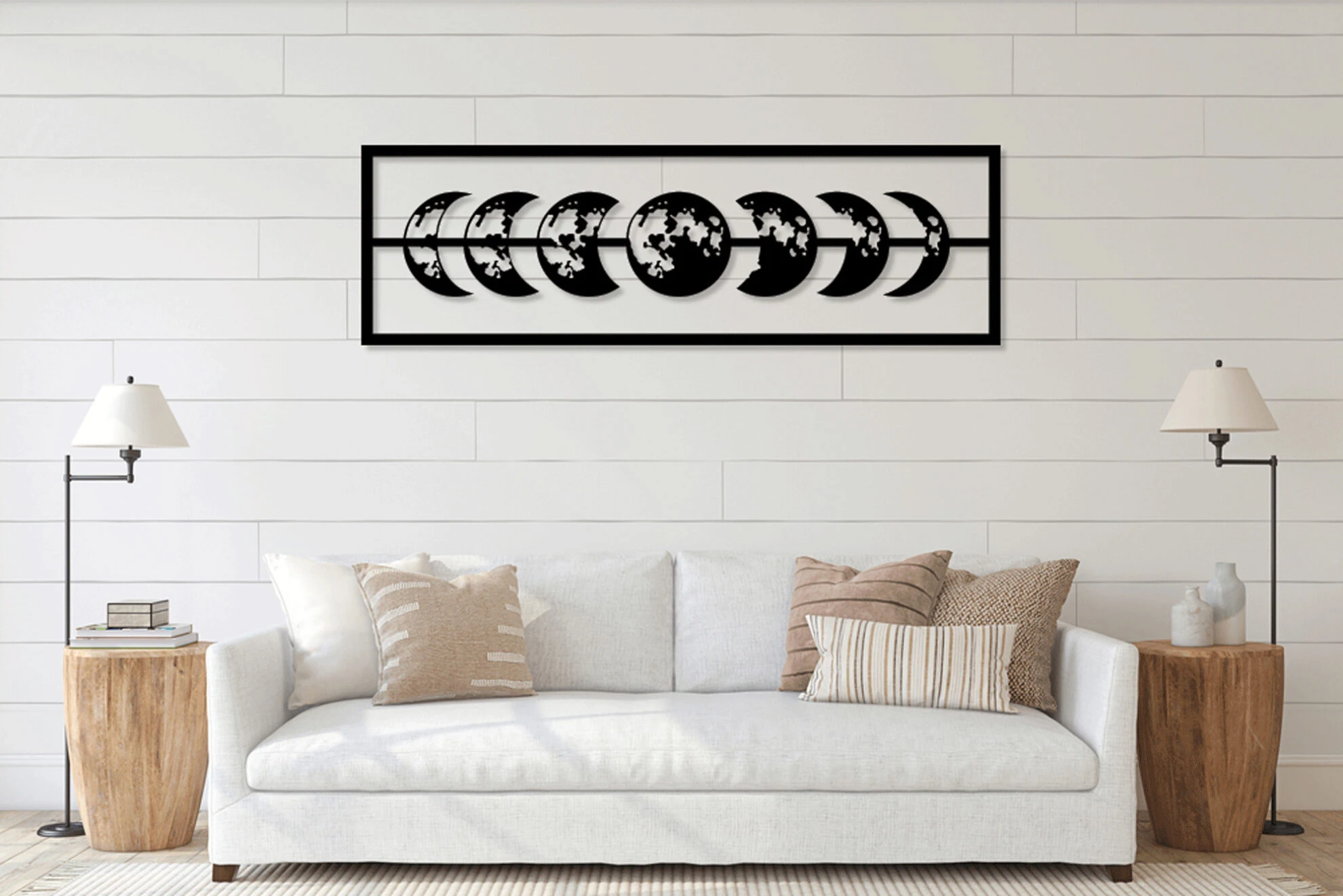 תמונות מתכת מחזורי הירח חלל דגם DS062417