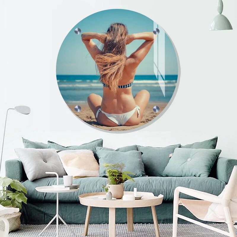 הדפסה על זכוכית עגולה קוטר 50, 60, 70 ו-80 ס”מ