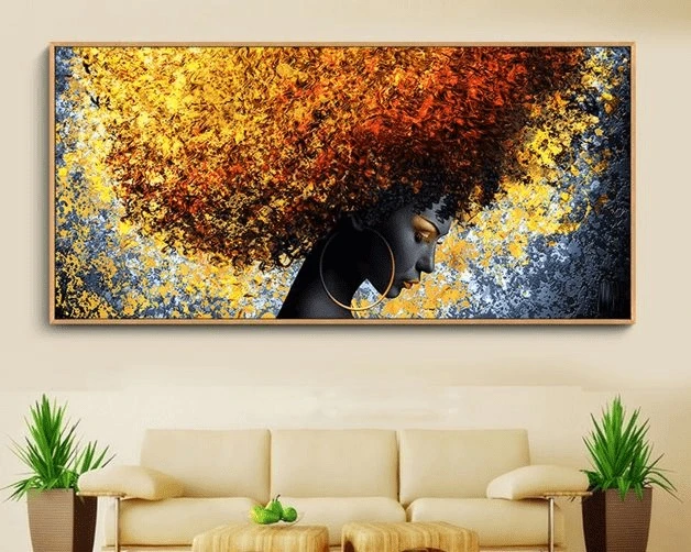 התמונה הפופולרית אשת המדבר - תמונות קיר גדולות לסלון לחדר שינה על קנבס דגם 923