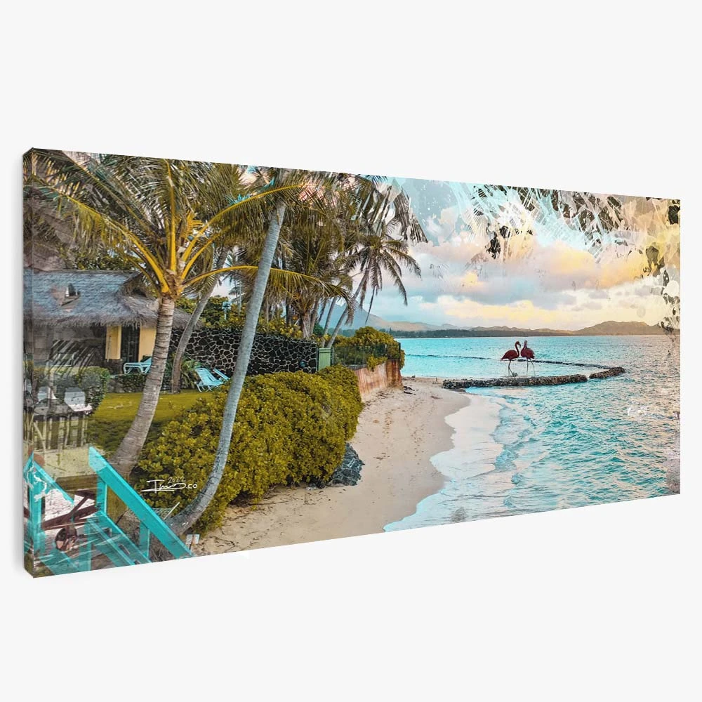 תמונת קנבס ים חופשה על הים לקליניקה תמונה בנושא טבע ונופים - דגם 135544