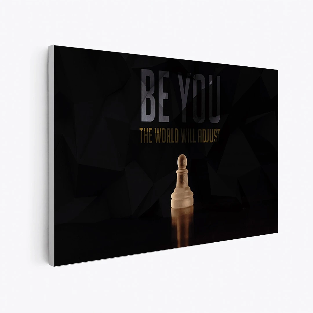 תמונות קנבס מיוחדת למשרד להיות אתה הדפסר על קנבס מוטיבציה - דגם leotm23011617