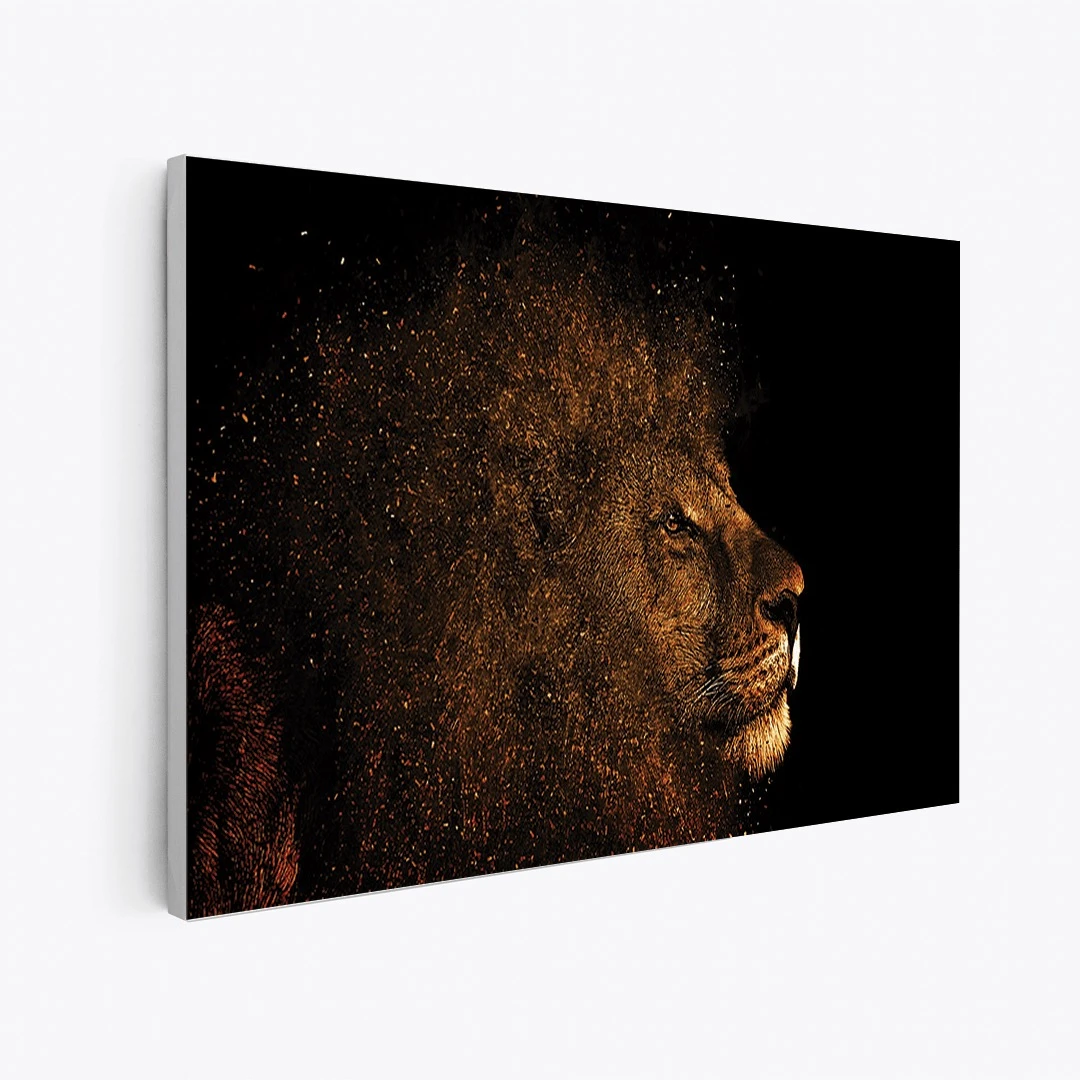 תמונות קנבס מיוחדת לחדר ילדים אַריֵה הדפסר על קנבס בעלי חיים - דגם leotm46p2628