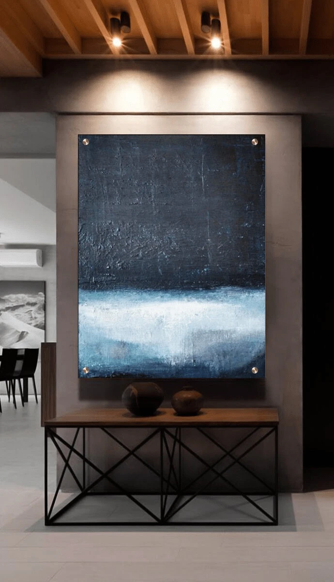 תמונת זכוכית למשרד Agathe ציור על זכוכית בסגנון אבסטרקט - דגם G17644896