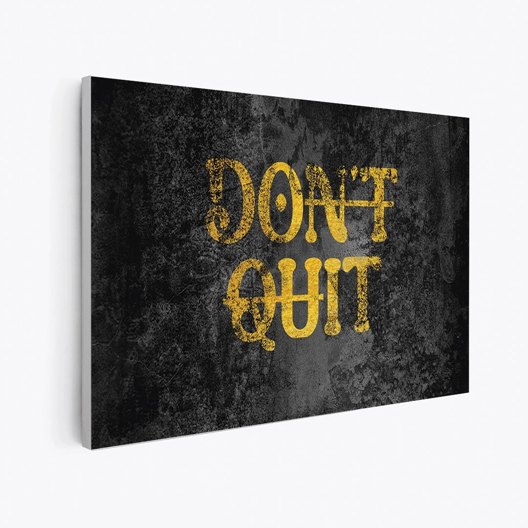 תמונות קנבס מיוחדת לחדר ילדים אל תפסיק הדפסר על קנבס מוטיבציה - דגם leotm23011630