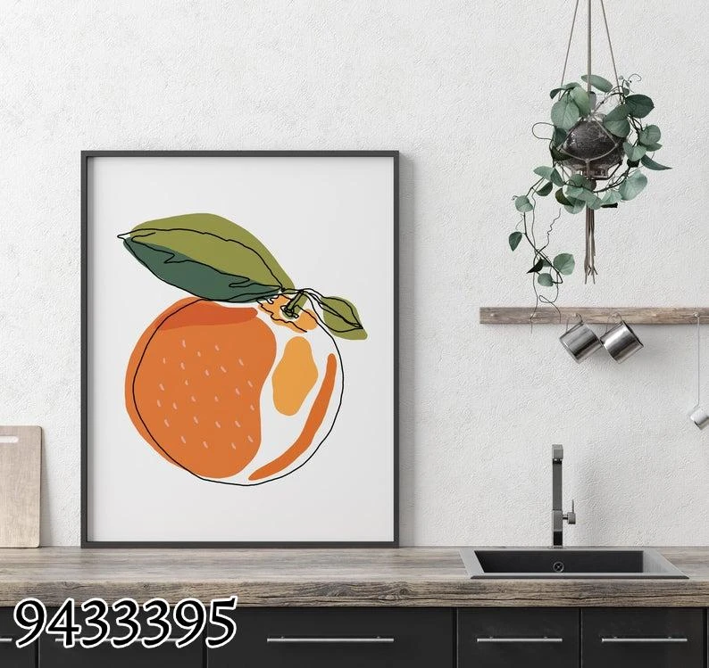 תפוז - ציור קיר למטבח מק"ט 9433395