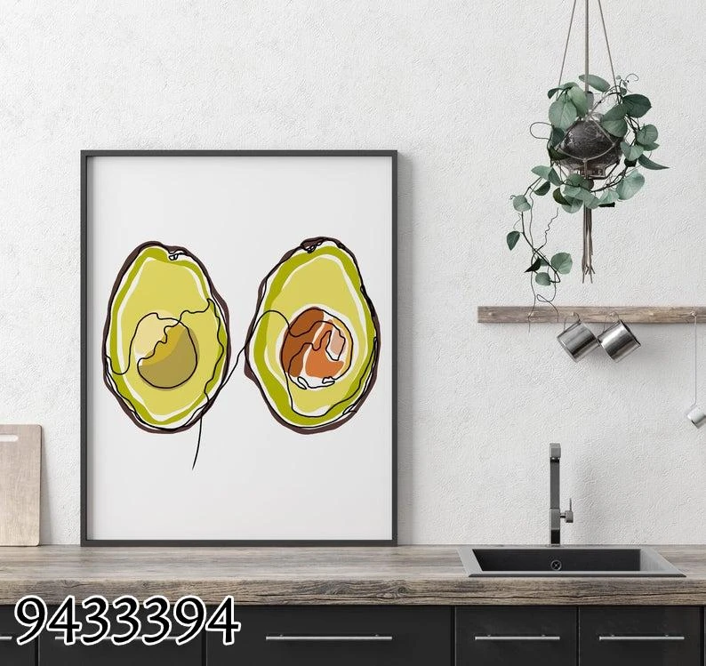 אבוקדו - תמונת קיר למטבח מק"ט 9433394