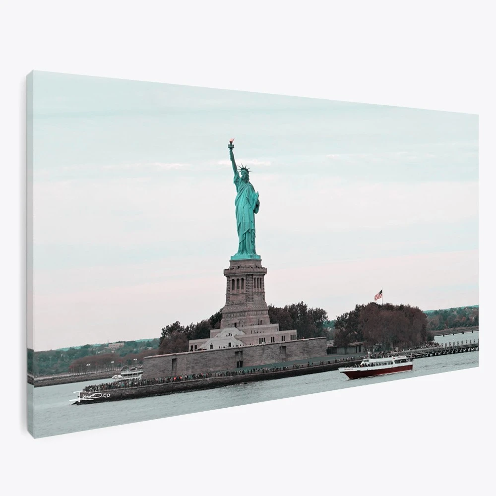 תמונת קנבס מיוחדת למשרד פסל החירות תמונה בנושא ערים בעולם דגם 135626