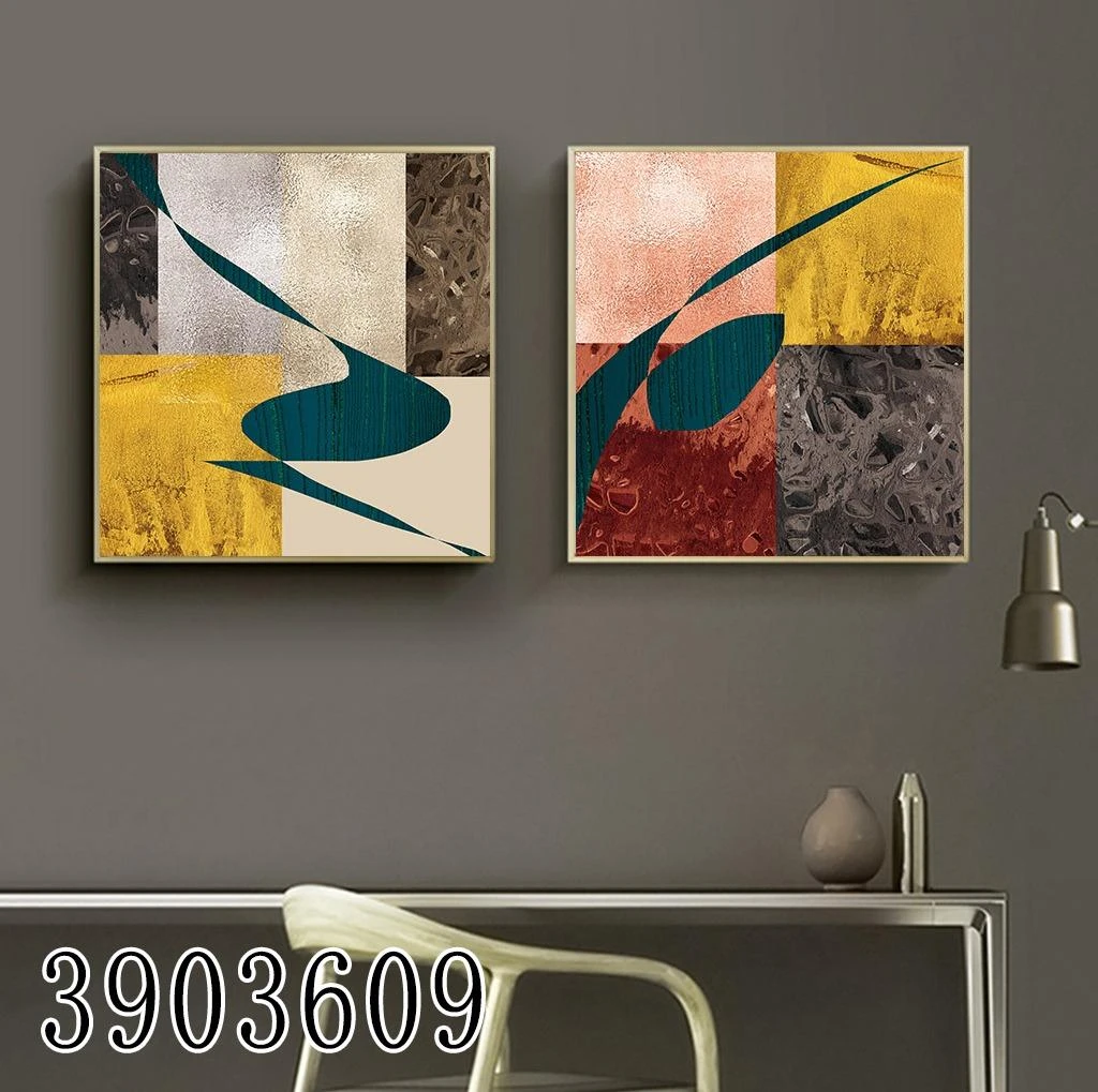 זוג תמונות מרובעות לסלון או לפינת אוכל דגם 3903609