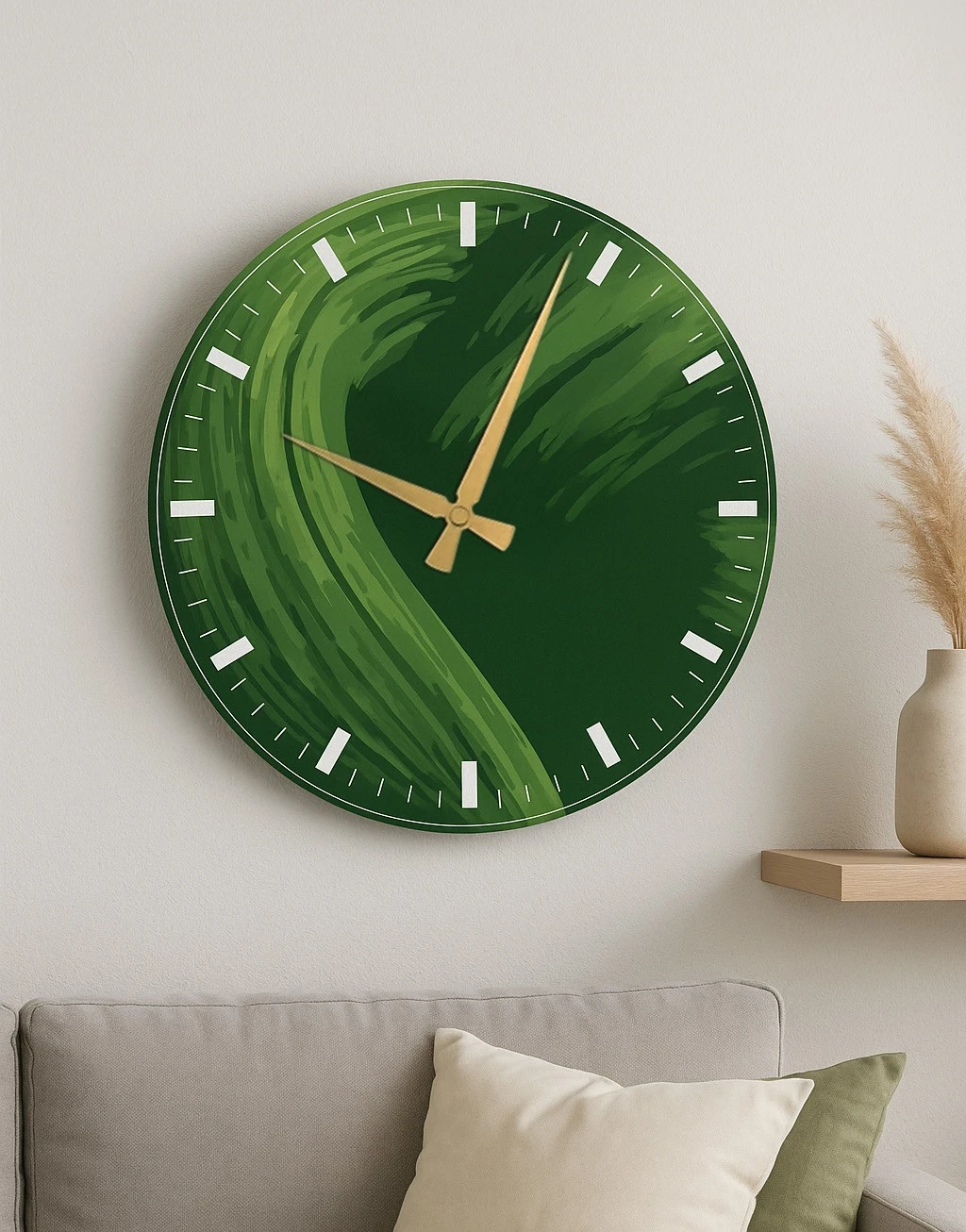 שעון קיר מתכת עגול דגם CLCK1002