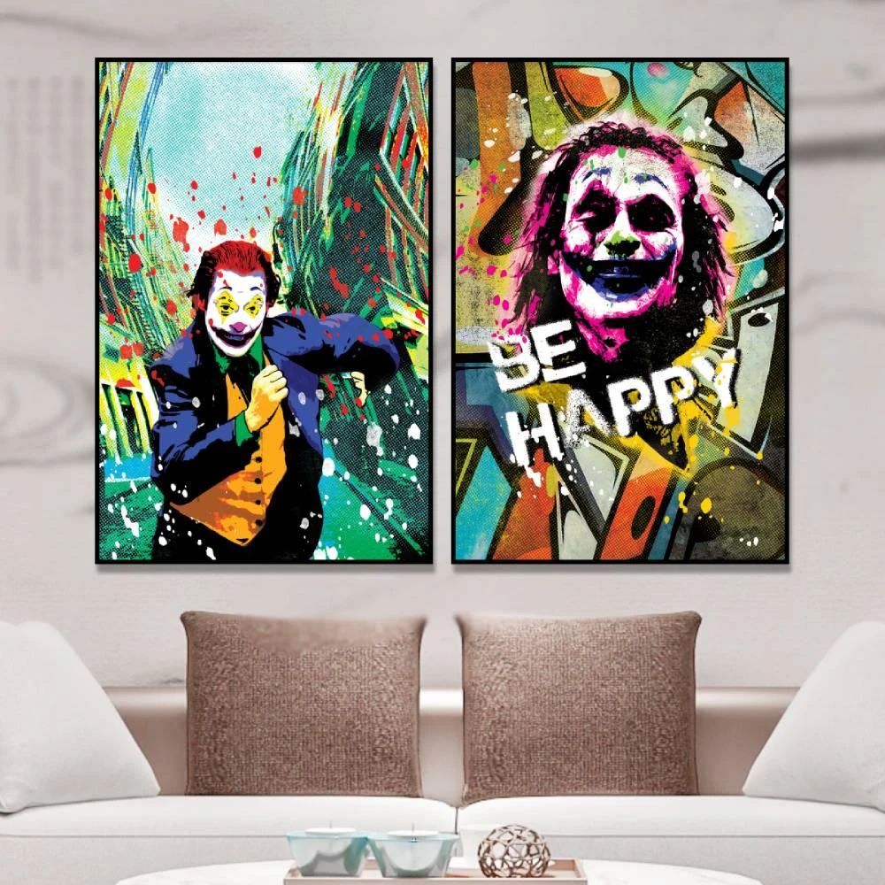 הגו'קר יחידת המתאבדים - הדפס של דמות אייקונית על קנבס או זכוכית לתלייה במשרדים מעוצבים וחדרי נוער דגם 134956E