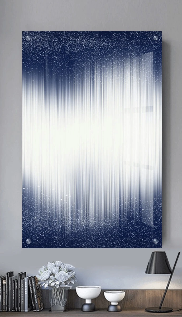 תמונת זכוכית לחדר שינה Arlette ציור על זכוכית בסגנון אבסטרקט - דגם G652