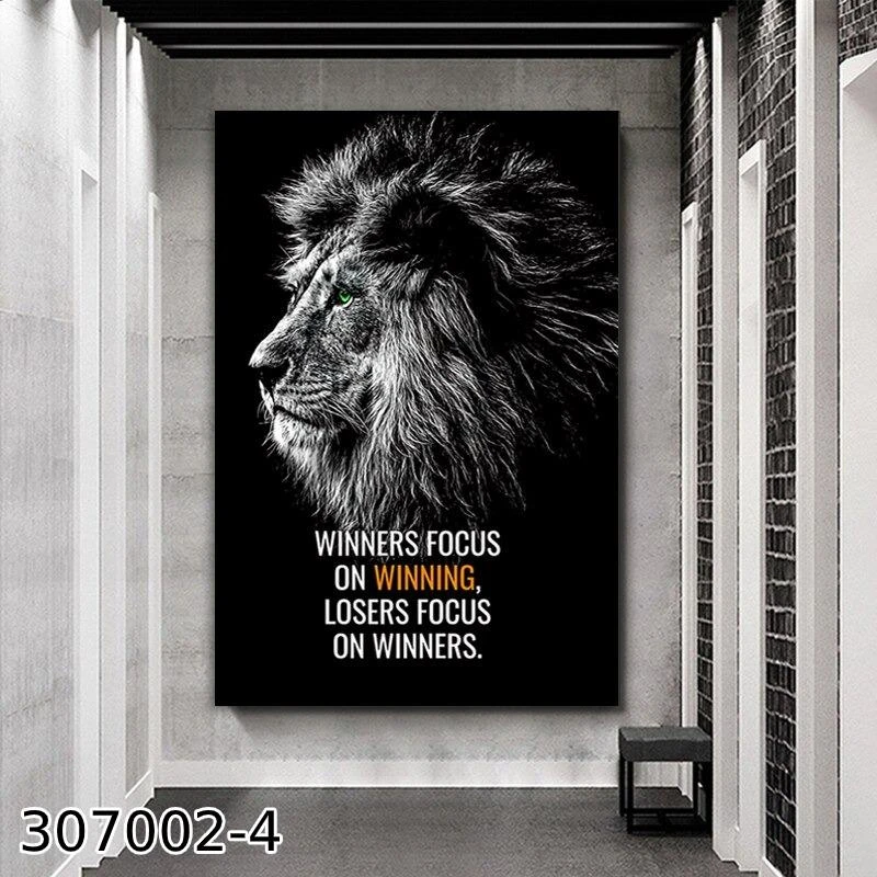 Winners focus on WINNING תמונה למשרד דגם 307002-4