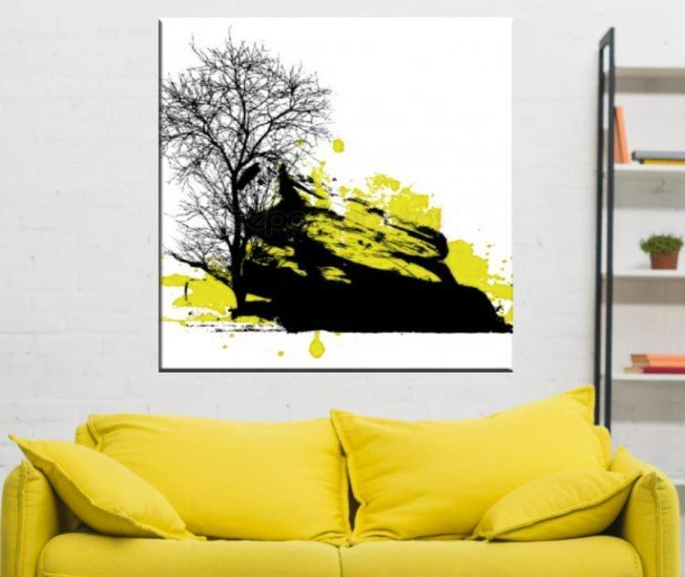 ציור על קנבס - נוף מודרני