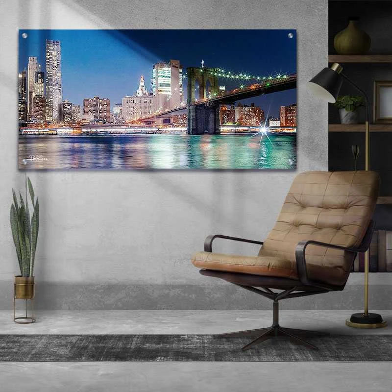 תמונת נוף ניו יורק זכוכית למשרד היום שאחרי הדפסה על זכוכית ערים - דגם alvtm46p2721