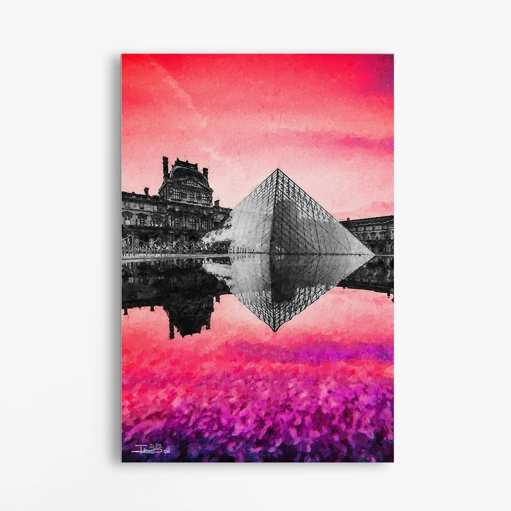 תמונות קנבס פריז למשרד פריז הדפסה על קנבס ארכיטקטורה -צבעונית דגם alvtm46p2621