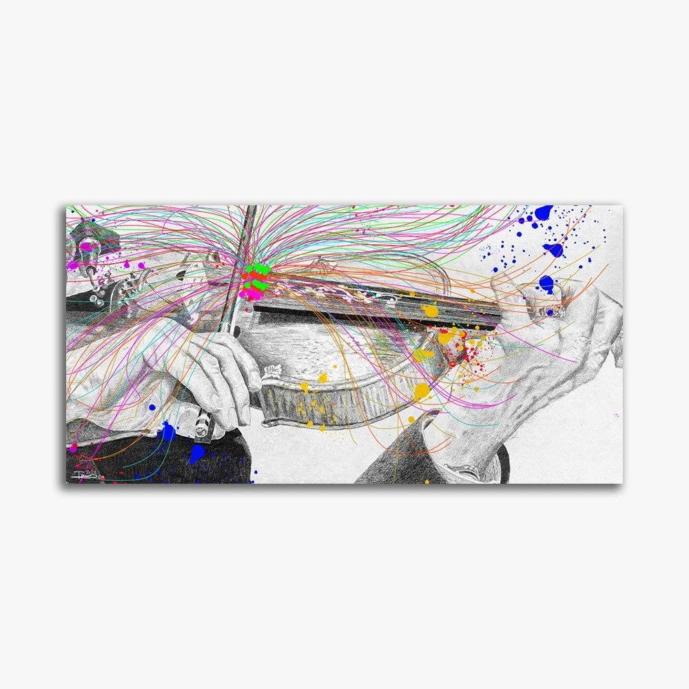 תמונה יפה לקליניקה ניגוני השדרה כינור ציור בסגנון מוסיקה - דגם alvtm46p2508