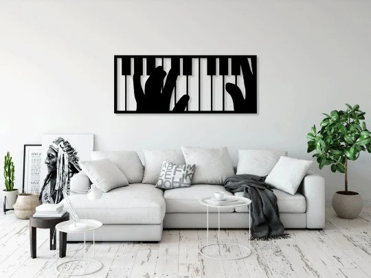 תמונות מתכת פסנתר II מוסיקה דגם DS062411