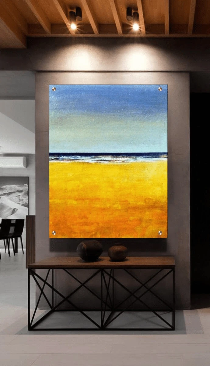 תמונת זכוכית למשרד Anne-Marie ציור על זכוכית בסגנון אבסטרקט - דגם G44917