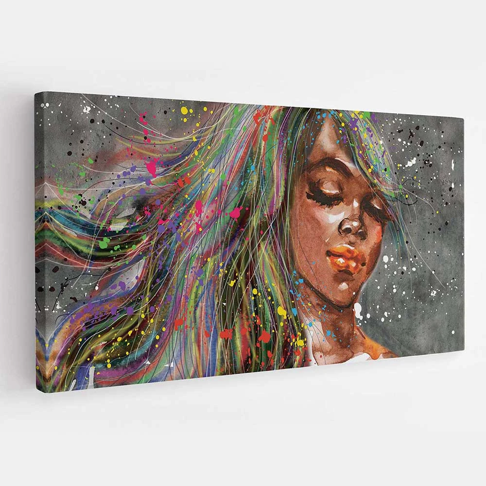 הדפס ייחודי על קנבס הנסיכה ליה לסלון תמונת קנבס ציור צבעוני - דגם acetm16p2213print