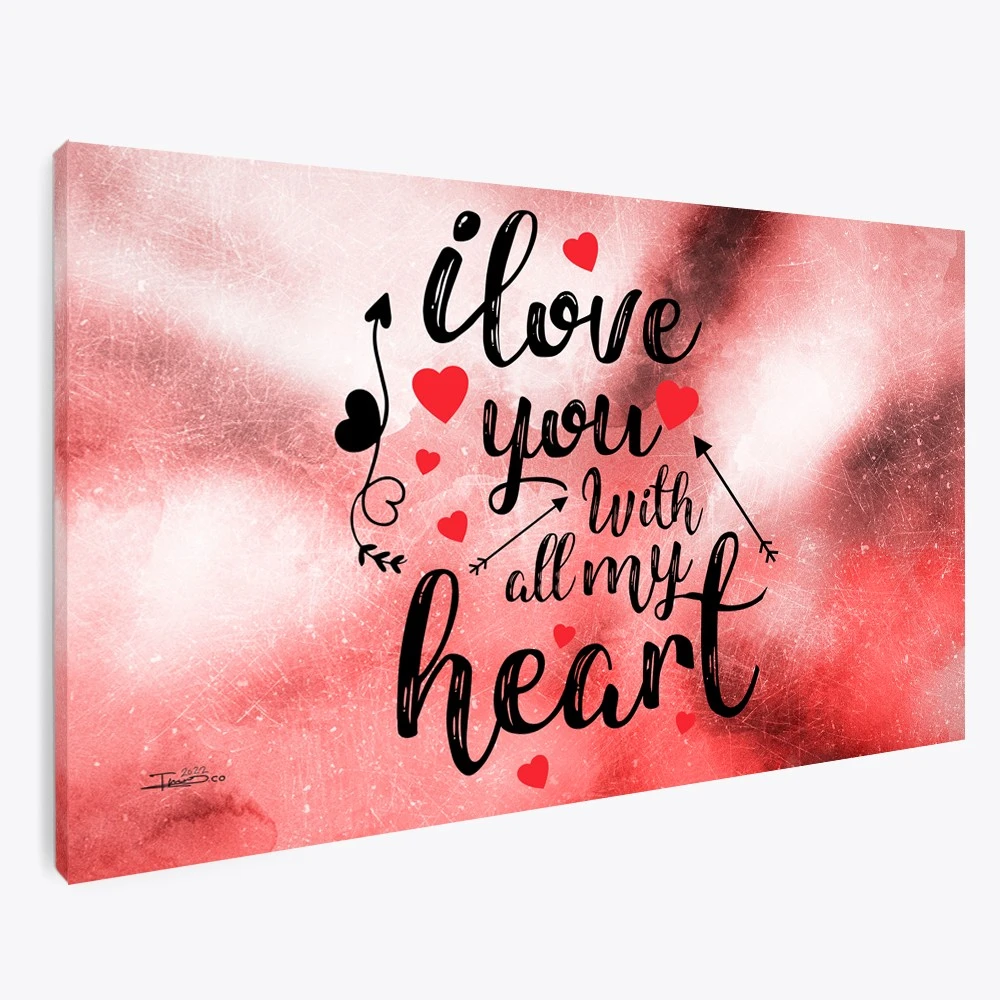 תמונה לילה אוהבים לחדר שינה ז'קלין הדפס בנושא זוגיות ורומנ' - דגם 135609