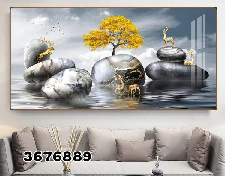 עץ החיים #4 - תמונת נוף על קנבס בסגנון מודרני לסלון או לפינת אוכל דגם 3676889