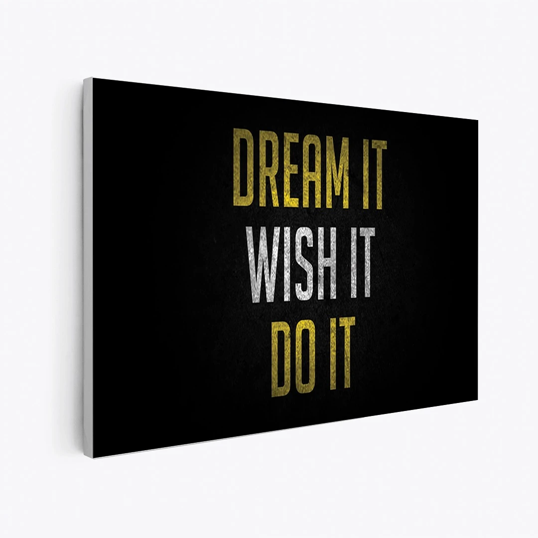 תמונות קנבס מיוחדת לחדר שינה משאלת חלומות הדפסר על קנבס מוטיבציה - דגם leotm23011610