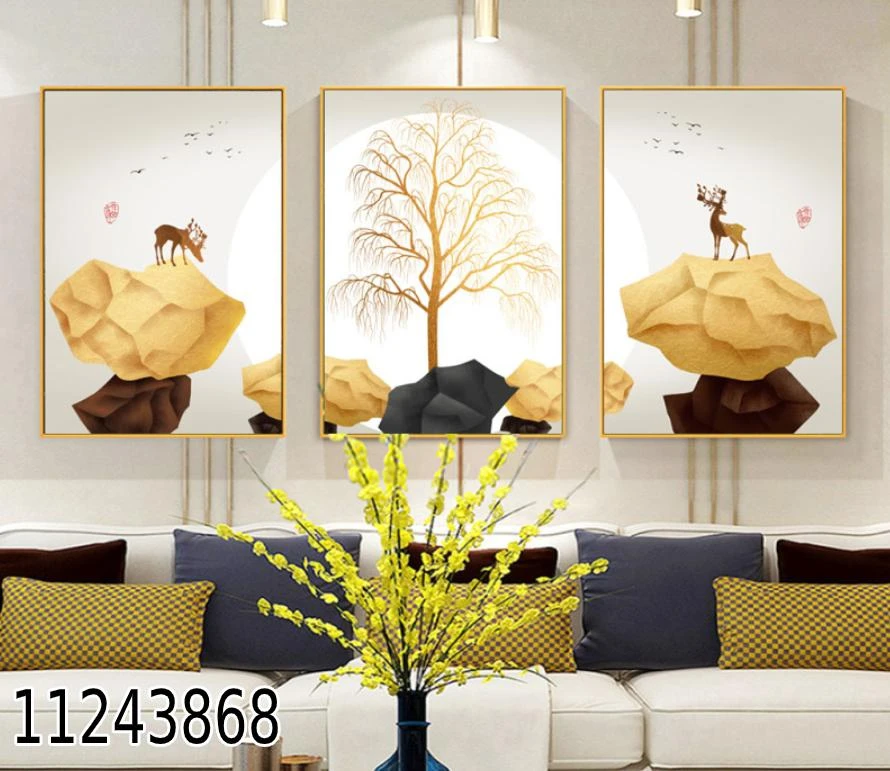 תמונות קנבס ב3 חלקים לסלון דגם 11243868