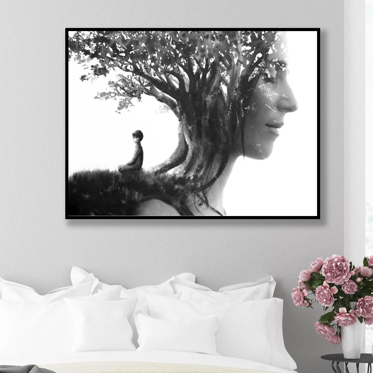 חיבור לשורשים - תמונת השראה מדהימה לתליה במשרדים ובחדרי שינה דגם 3728410