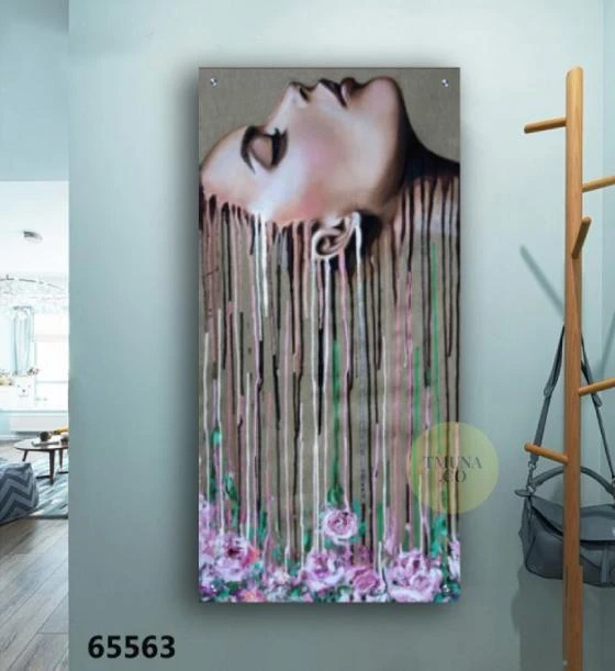 גדולה מהחיים - תמונת זכוכית יוקרתית לכניסה לבית או לחדר שינה דגם 65563