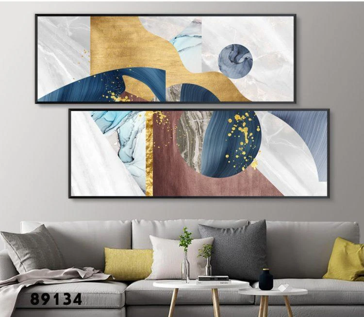 סט תמונות קיר פנורמיות ענקיות אבסטרקטיות לקליניקה או לסלון דגם 89134