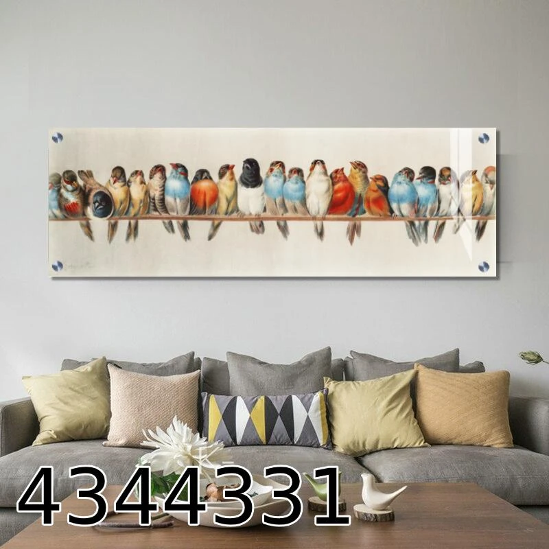 תמונת זכוכית ציפורים דגם 4344331