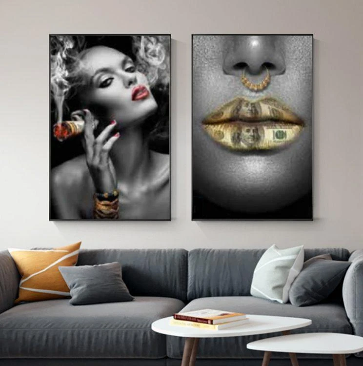 הורסת ת'בריאות! תמונה מתוחה על מסגרת עץ - 5 גדלים לבחירה