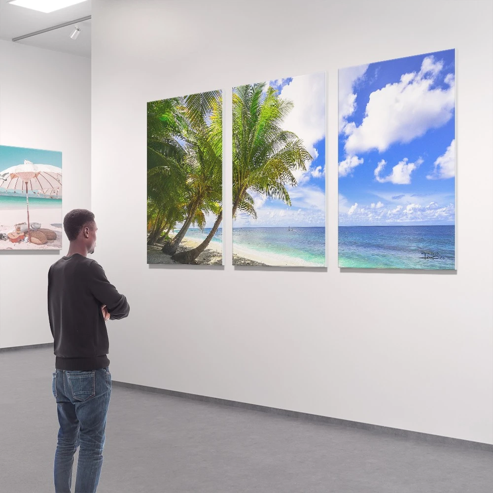 3 תמונות קנבס מחולקות של נוף מהחלומות סט תמונות בנושא טבע ונופים - דגם 1355452