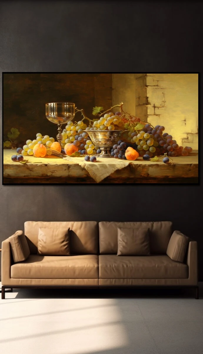 תמונת זכוכית לפינת אוכל שולחון ערוך הדפסת ציור על זכוכית ציורים - דגם 32482314