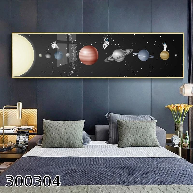 תמונת זכוכית לחדר שינה גלקסיה כוכבים בחלל מקט 300304
