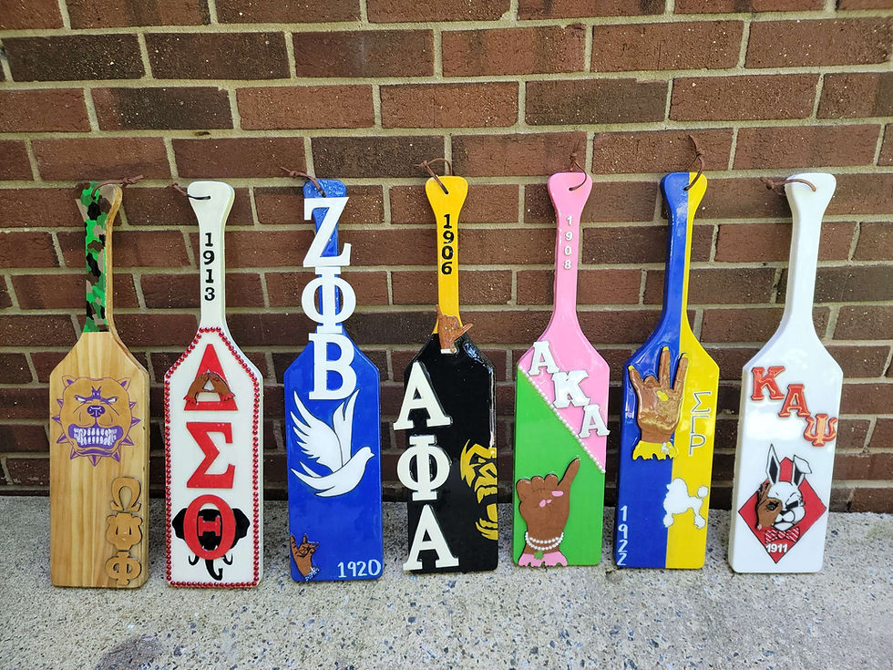 Customized Greek Paddles