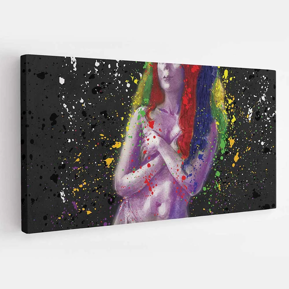 הדפס ייחודי על קנבס הציירת לסלון תמונת קנבס ציורים ודמויות - דגם acetm16p2208print