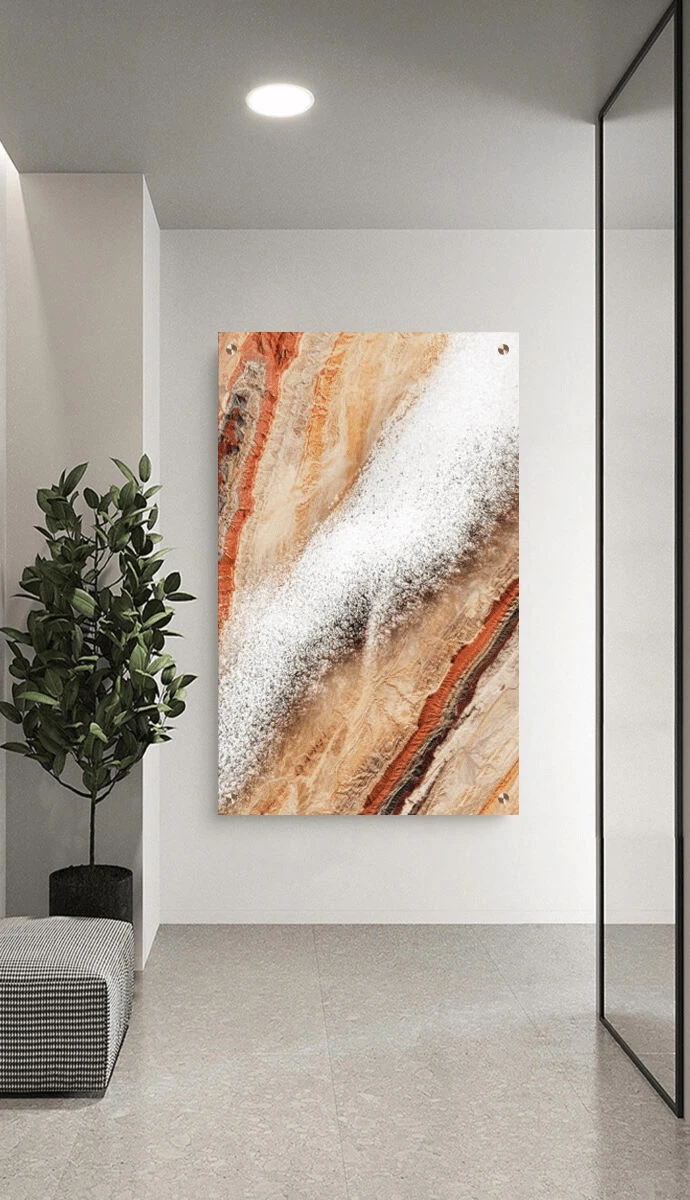 תמונת זכוכית לקליניקה Amélie ציור על זכוכית בסגנון אבסטרקט - דגם G27288170