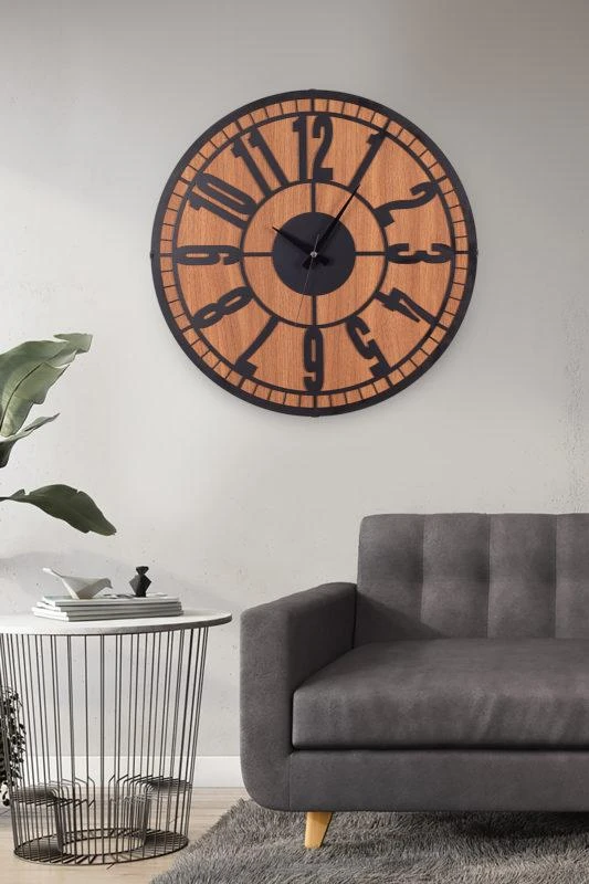 שעון קיר מעץ 49