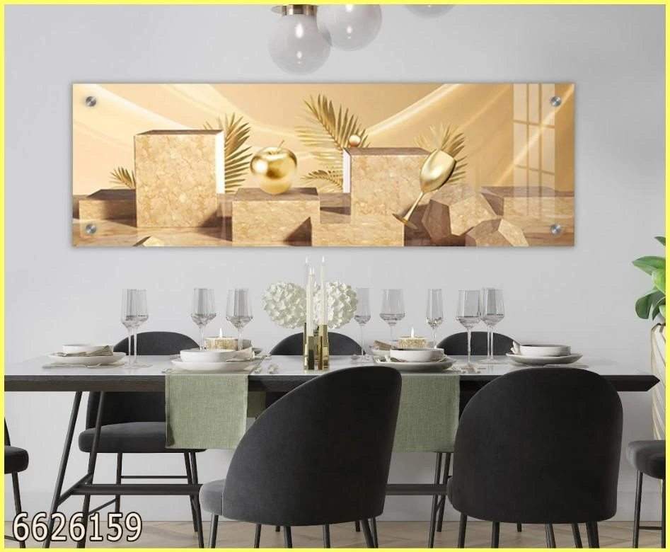 תמונה פנורמית לפינת אוכל תפוח הזהב בתלת מימד דגם 6626159