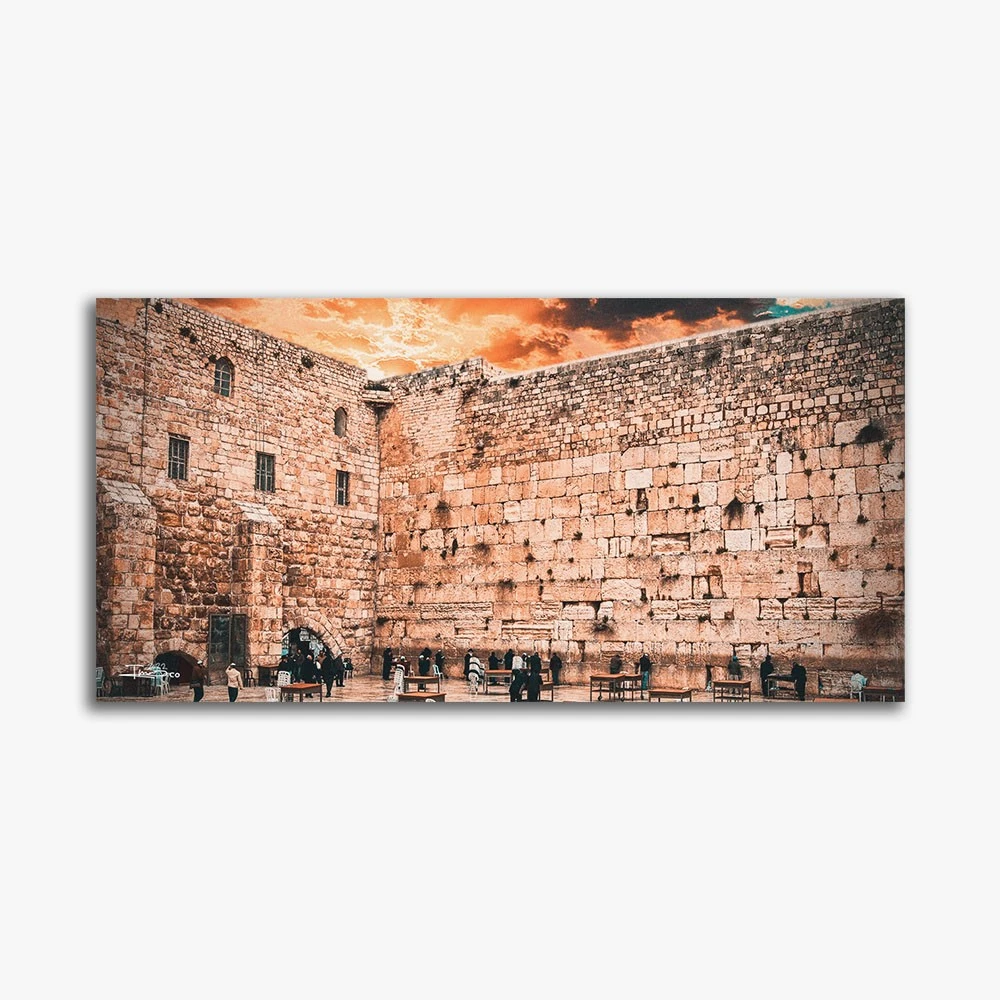 תמונת ירושלים לסלון כותל אפקס ביאת המשיח הדפסה על קנבס דת ויהדות - דגם alvtm46p2656