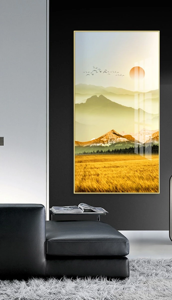 תמונות לפינת אוכל אבסטרקט בייג'ינג תמונת קנבס בנושא טבע ונופים, ים וחופים - דגם 26909549