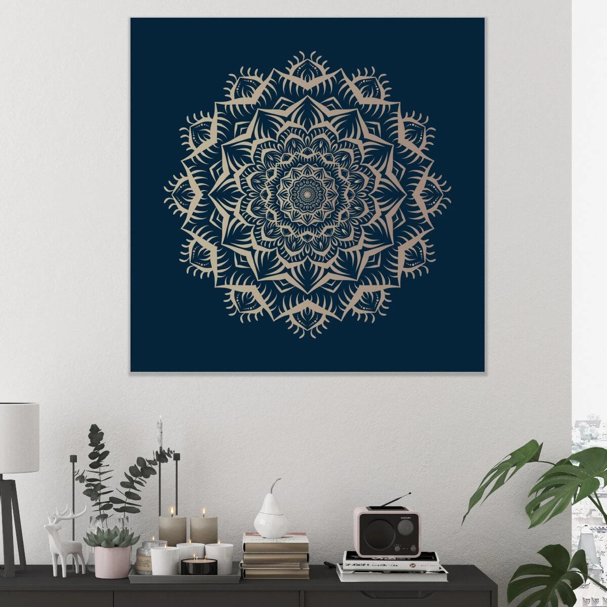 מנדלה אלגנטית - מנדלות תמונות מודרניות לבית לסלון או למשרד דגם 3728285