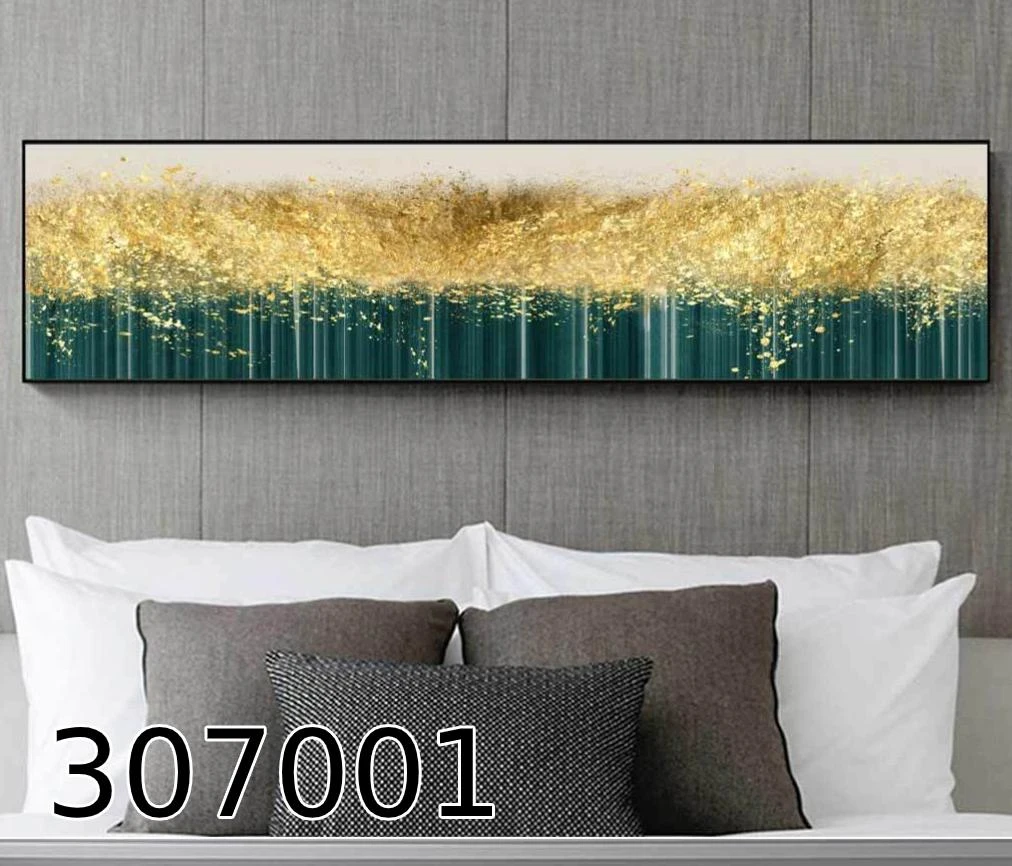 אבסטרקט עצים - תמונה ארוכה לחדר שינה דגם 307001