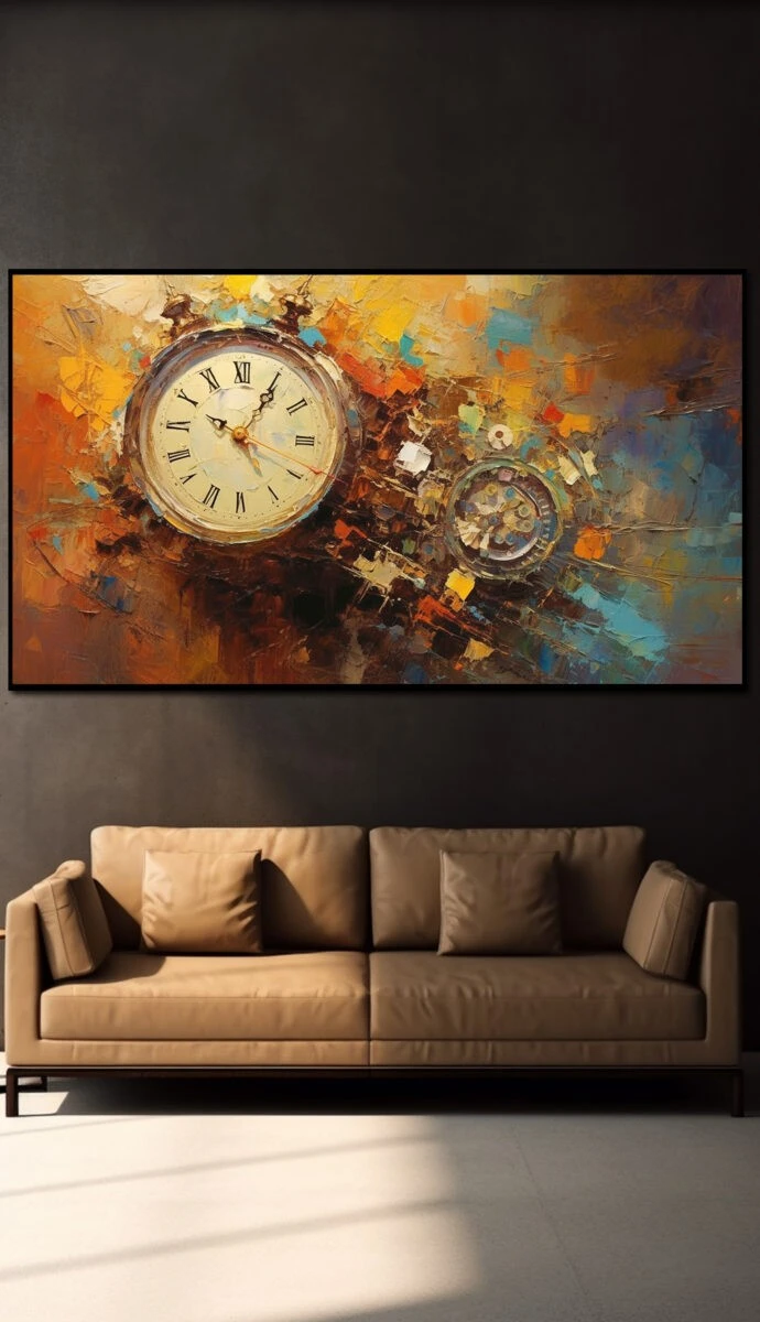 תמונת זכוכית למשרד זמן ניצחון הדפסת ציור על זכוכית אבסטרקט - דגם 32483072