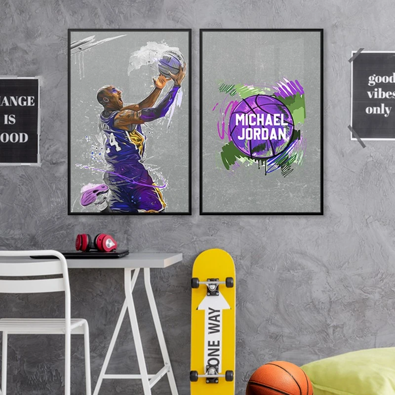 זוג תמונות מחולקות של Michael Jordan תמונות מפורסמים - דגם 135236