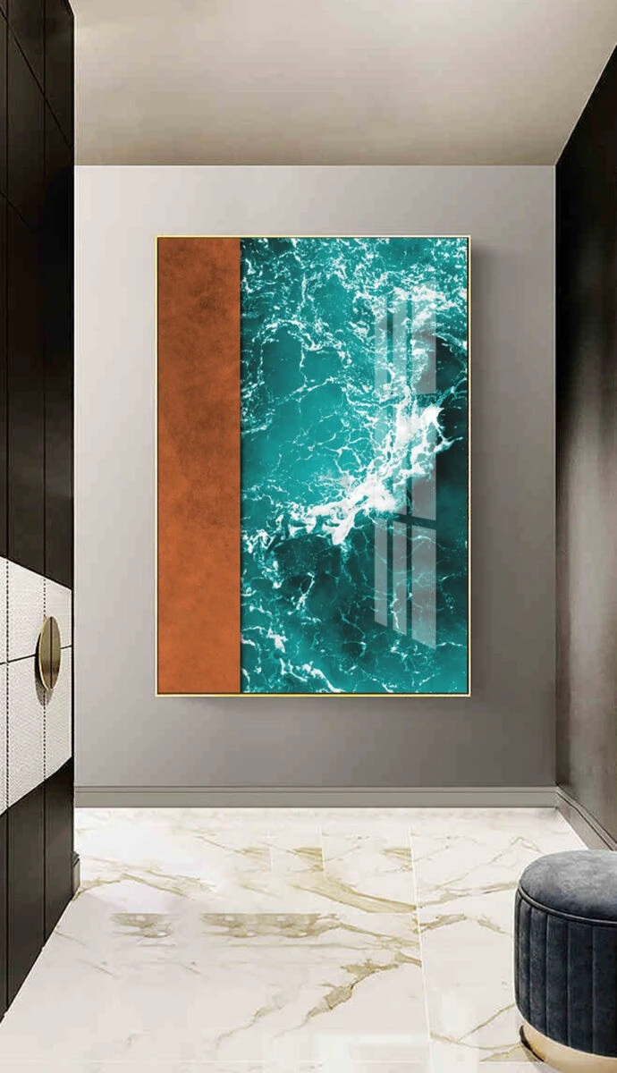 תמונות לחדר שינה אבסטרקט מקסיקו סיטי תמונת קנבס בנושא טבע ונופים, ים וחופים - דגם 26942379