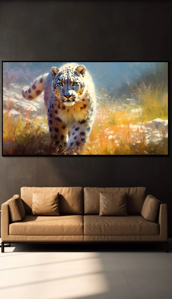 תמונת זכוכית למשרד עוצמת הניצחון הדפסת ציור על זכוכית בעלי חיים - דגם 32481860