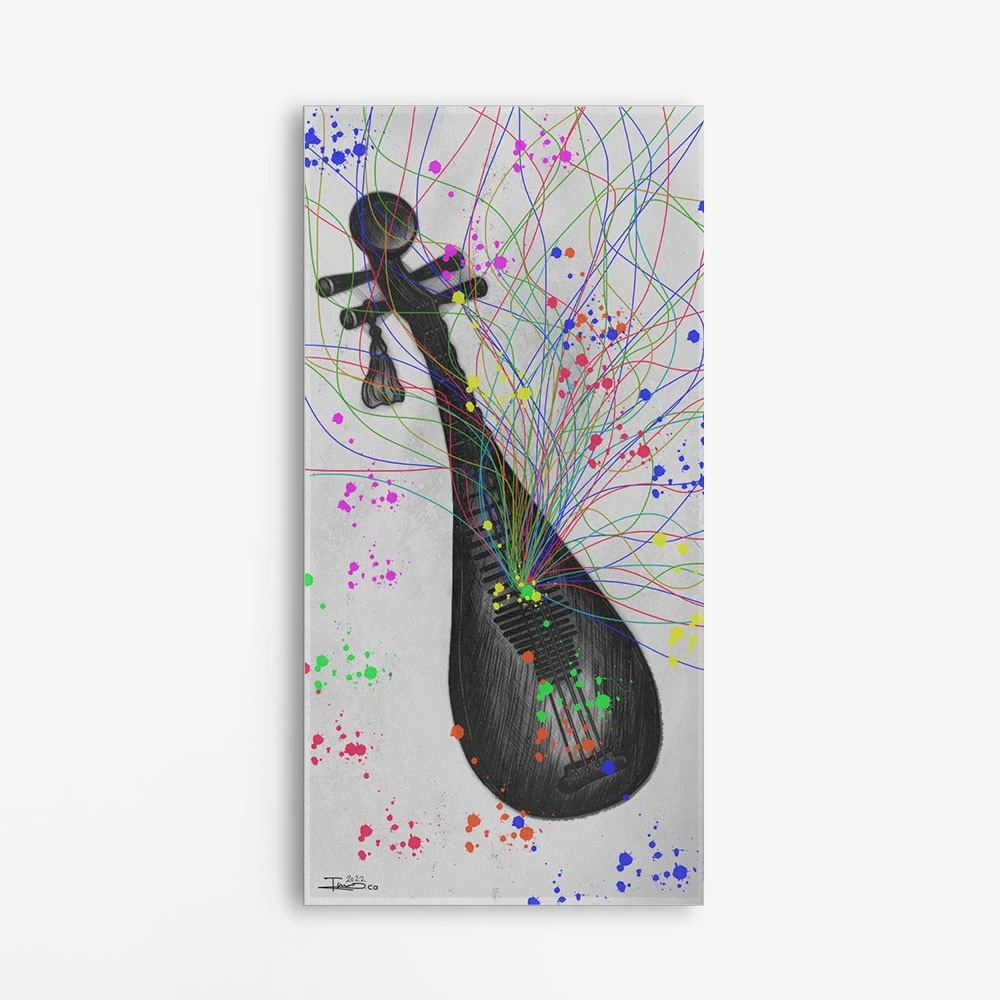 תמונה לאורך למשרד ציור הכינור ציור בסגנון מוסיקה - דגם alvtm46p2458