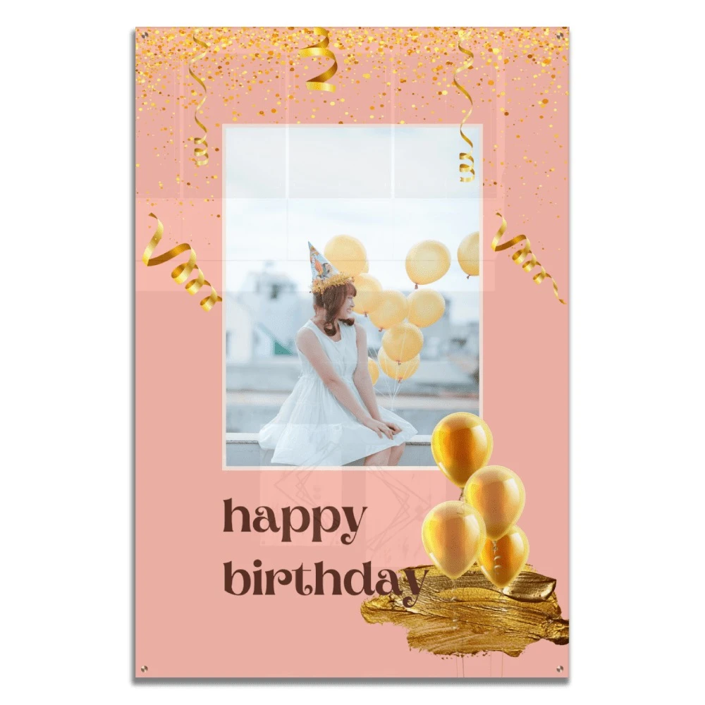 תמונה אישית על זכוכית מתנת יום הולדת לאישה 01234312